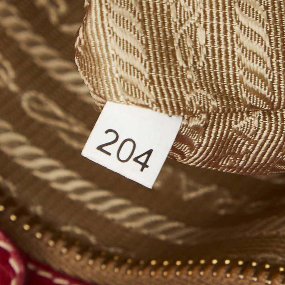 PRADA Red Leather Shoulder Bag - Picture 13 of 15